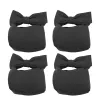 4x Designer Femmes sacs à main Bow Day Embrayages Sac Ladies Evening Fête Claquettes Black Handsbag Sac Sac (noir)
