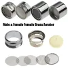 1 Ställ in kromfinish Faucet Aerator Water Saving Tap Auerator Water Purifier Filter Nozzle Bubbler Diffuser Facet Accessories
