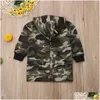 ジャケットPudcoco Inosaur Hooded Kids Bayd Boys Camouflage Zipper Zipper Phoodie Tops Jacket Coat Drop Delivery Mathinity Clothing Outw Dhuoc