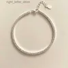 Banglee Korean 925 Sterling Silver All Diamond Zircon Bracelet Minimalist Ins Little Red Book Geometry Bracelet YQ240409