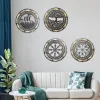 4pcs Set Wall Art Nordic Viking Runes Decor Wall Wall Decor Celtic Family Trees Viking Decor Amulet Sign Home Office Decor