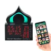 Azan Clock Muslim Wireles BluetoothスピーカーアプリリモートコントロールコーランスピーカーLEDライトラマダンギフトVeilleuse Coranique