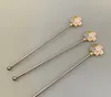 Kaffescoops 304 Rostfritt stål Stick Acacia TEAPOT Sticks Flower Stirrer Beverage Mixing Tool Rod