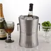 Leeseph Insulated Ice Bucket Made Double-Wall Champagne Bucket Keeps Ice Frozen Longer for PartiesIdeal for BBQ Gatherings 240407