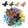 8pcs/box multicolore in metallo rotondo clips ticket carta stazionamento clip primaverile bulldog per tag borsetti per il racconto del documento clip