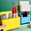 Boîte de rangement magnétique Couleur de bonbons en plastique Blancheur Blancheur Hauteur de stylo Réfrigérateur Conteneur Home Office Organisateur École Articles