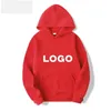 Hoods Hoodies kunnen worden aangepast Logo Sweatshirt Hoodie Spring en Autumn Custom Sports Fashion Loose comfortabel