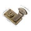 Bronze Tone Leather Suitcase Buckle Box Vintage Metal Lock Antique Toggle Hasp L 594C