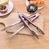 2024 Stainless Steel BBQ Grilling Tong Salad Bread Serving Tong Non-Stick Kitchen Barbecue Grilling Cooking Tong Kitchen Accessoriesfor for