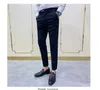 Casual Slim Fit Mens Dress Spodnie Streetwear Pełna długość garnituru Mężczyźni Mężczyźni Wysokiej jakości dżentelmen biuro