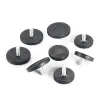 4pcs mobili regolabili piedi rotondo di base di base m8*18*40/50mm fitta con fitta tabella tabella padigna sedia a gamba protezione anti-slip