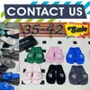 Top Quality Slippers New Style Designer Sandals Luxury Women Velvet material rhinestone Velcro tape GAI Soft Platform Size 35-42