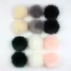 12st 8cm falskt hårboll hatt boll päls pompom falsk räv hatt boll pom pom med gummiband diy handgjorda klädhatt tillbehör