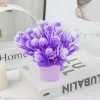 Artificial flowers Potted Lavender Eucalyptus Plants Grass Bathroom Home Indoor Dining Table Office Wedding Decor Gift