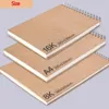 Papel de bocetos profesionales Paper grueso 160 GSM Spiral Notebook Diary Art School Suministros de dibujo a lápiz Papelera de nota 240409