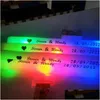 Other Event Party Supplies Led Glow Sticks Foam Customized Personalized Flashing Light Up Batons Wands In The Dark Wedding 230421 Dh1S4