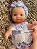 11 -calowa urocza odrodzona odrodzona ręcznie bebe nowonarodzona lalka 3d malowana bebe Reborn Doll