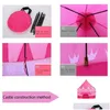 Tendas e abrigos crianças brincam a barraca para crianças Pink Indoor Outdoor Gifts Viagem para casa meninas de entrega de entrega de esportes ao ar livre Hikin dhhzp