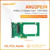 Cards Ceacent NVMe Controller ANU2PE04 SFF8639 NVMe U.2 SSD to PCIe3.0 x4 (4Gb/s) Bandwidth Riser Card Hard Drive Direct Attached