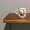 Canecas coreanas minorias insancas de dança de caneca e mulheres de leite de leite de xícara de cerâmica de caneca