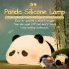 Touch Sensor Night Lights Migne Panda Silicone Lamp LED RECHARGAGE TEMBALAGE LAMPE LAMBRE DÉCOR DE LA LAMBRE ENFANTS NIGHT