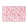 Ковры розовая текстура с Zebra без скольжения поглощающему коврику для ванны для домашнего декора/кухня/вход/внутренняя/открытая/гостиная