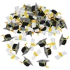 Party Decoration 100pcs Graduation Bachelor Hat Paper Confetti 2024 Congratulation Table Supplies DIY Po Props