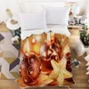 Filtar Happy Christmas Filt 3D Tree Print Super Soft Modern Home Bed Set Bedroom Decoration