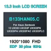 Écran Original B133Han05.C pour Asus Zenbook 13 UX333 UX333F UX333FN UX333FA UX333FAC UX333FLC Matrice d'affichage de l'écran LCD pour ordinateur portable