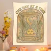 Tapestries Sun Moon Hourglass Tapestry Wall Hanging One Day At A Time Mystery Divination Boho Room Home Dorm Decor Cloth Gift