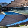 0,9 m de largeur Télescopic Wave Sun Shade Net Home Garden Pergola Retractable Sunshade Sail Anti-Uv Terrasse Piscine