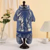 Dog Apparel Pet Four Legged Jacket Plush Small Winter Cotton Insulation With Button Thickened Clothing