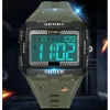 Synoke nieuw voor heren sport elektronisch horloge waterdichte nachtglover groot scherm vierkant student horloge outdoor hardloopcamping