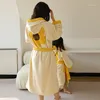 Handduk Badskrok damer barn flicka bomullsfleece kimono robefloral hemkläder kawaii förtjockad badrockklänning hemkläder kvinnlig