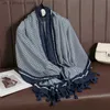 Bufandas estampado floral bufanda de lino de algodón para mujeres de lujo Winter Warm Pashmina Shawl Wrap 180*90cm Stoles de playa grande Bufanda Hijab 2024240409