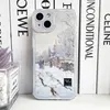 Claude Monet Art Liles Lys Aesthetic Phone Case pour iPhone 15 14 13 12 11 Pro Max Mini XS x XR SE 7 8 Plus couverture douce claire