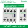 Schneider LC1D Contator de contato auxiliar do AC LADN11C20C02C22C31C Normalmente aberto e fechado, contato auxiliar frontal