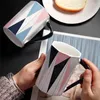 Tassen Nordic Ins Tasse mit Deckel Spoon kreativer Kaffee Keramik Tasse ein Paar Geschenkbox Kunden Trend Wasser