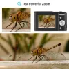 BASS ANDOER Digital Camera 48MP 1080p da 2,4 pollici schermata IPS 16x Zoom Focus Auto Focus Face Detection Antishing 2*Batteria