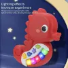 Baby Music Seahorse Toys.Toddler Electronic Learning Sensory Toy, Musical Piano Tangentboard Lights Sounds.