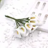 Decorative Flowers 144PCS/Pack Calla Artificial Lily Fake Flower Bouquet For Wedding Bridal Home Party Decoration