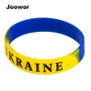 Ucrânia Flag Silicone Rubber Pulseira Flexível Banda Cuff Bracelet Sports Bagane casual Silicone Bracelet Fitness