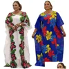 Vêtements ethniques de grande taille Robes de soirée Femme Dashiki Robe africain Robe Couvure Luxury Dubaï Kaftan Abaya Muslim Dr DH6VV