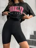 Kobiety T Shirt 1898 Brooklyn York Letter Tops TEE Black Tshirt Kobieta Summer 90s Graphic Clothing Streetwear 240409
