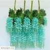 Künstliche Efeublumen Seidenblume Wisteria Vine Blume Rattan für Hochzeit Mittelstücke Dekorationen Bouquet Girlanden Home Ornament 0516 Zz