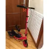 Scooter de chute dobrável de adolescentes pode carregar 70 kg, 18 cm de bicicleta de freio de mão de roda PU Big Wheel