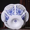 Bowls Ceramic Blue And White Porcelain Fruit Plate Snack Dried Chinese Style Living Room Coffee Table Decoration