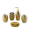 Złoty ceramiczny zestaw do mycia hotel do mycia ręcznego płukania jamy ustnej kubek twórczy mydło Mydło