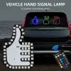 Auto Car SUV Interior Tarabinde trasero Luz de gesto de gesto Control remoto ADVERTENCIA Lámpara de estilo del dedo medio del freno signo universal divertido