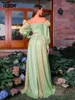 Casual Dresses Yesexy 2024 Floral Green Off Shoulder A-line Wedding Bridal Dress Cocktail Evening Birthday Prom Party Formal Occasion